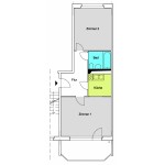 WBS70 2-Zimmer-Wohnung ca. 50qm